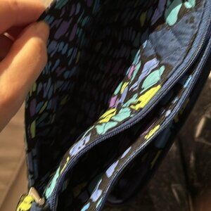 Vera Bradley Cross Body Bag Wallet Travel Purse In Blues And